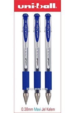 uni-ball Uniball Signo Dx 0.38 Mm Mavi Jel Kalem 3 Adet
