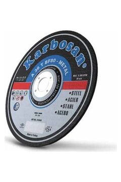 KARBOSAN 180'lik Metal Kesme Taşı (10 ADET) 180x3,0x22,23a 24 Q Taş