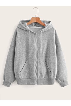DAXİS Sportwear Company Unisex Fermuarlı Cepli Kapüşonlu Sweatshirt DAXİS Sportwear Company