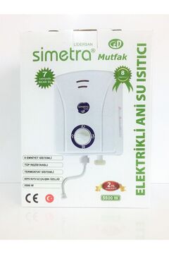 Genel Markalar Mini Mutfak Şofbeni Elektrikli Ani Su Isıtıcısı 5500 Watt Küçük Boy 21cm