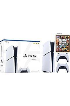 Sony Playstation 5 Slim Standart Edition+ 2.DualSense + GTA 5 (İthalatçı Garantili)
