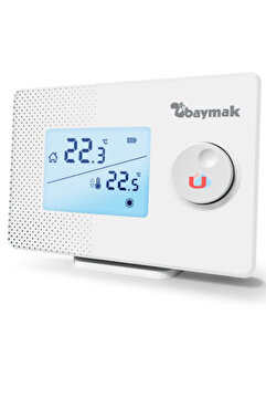 Baymak Logi S Kablosuz Oda Termostatı – Hassas Dijital Kontrol & On/Off Uyumluluğu