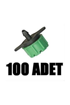 Genel Markalar Büyük Meme 100 Ad. Damla Sulama Ayarlı Damlatıcı Parçası Aparatı Damlama Borusu Hortumu