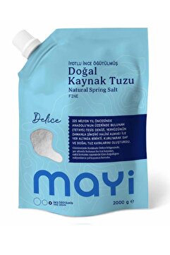 Mayi Tuz Iyotlu Ince Öğütülmüş Doğal Kaynak Tuzu 2 Kg