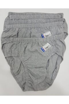 Seher Yıldızı Gri Renk 5 Adet Erkek Slip Külot