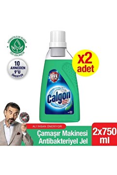 Calgon Ekstra Hijyen Çamaşır Makinesi Temizleyici, Kir Ve Kireç Önleyici Jel 750 ml X2