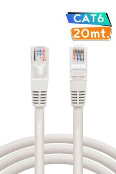 Vetech Cat6 20mt Lan Ethernet Kablosu Fabrikasyon Internet Kablo