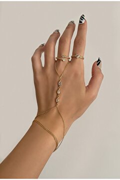 Okko Store Çelik Damla Taşlı Parıltılı Şahmeran