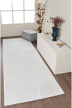 Mariesse Home Elit Bukleli Yumuşak Koridor Kesme Yolluk Dokuma Makine Halısı