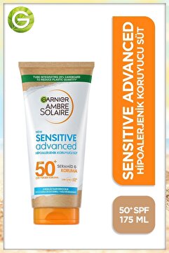 Garnier Ambre Solaire Sensitive Advanced SPF 50 200 ml Koruyucu Süt Fiyatı - Trendyol