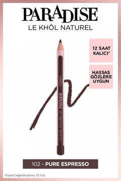 L'Oreal Paris Kahverengi Göz Kalemi - L'oréal Paris Paradise Le Khol Göz Kalemi 102 Pure Espresso