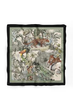 D scarf Leopar Desenli Fular