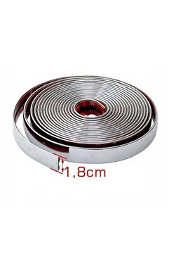 ede Yapışkanlı Nikelaj Şerit Bant Çıta 18mm 5 Metre Krom