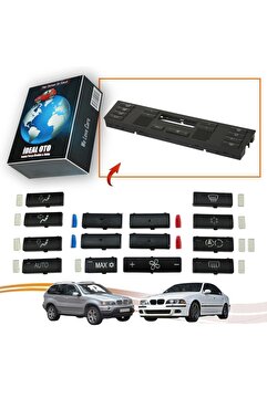 İDEAL OTOMOTİV Bmw X5 E53 5 E39 Dijital Klima Havalandırma Düğmeleri / Tuşları