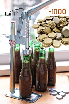Morpanya Şişe Kapatma Aleti Soda Gazoz Kapağı Kapama Makinası 1000 Adet Kapak