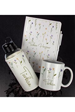 Ejoya Kişiye Özel Tasarım Defter Kalem Matara Ve Kupa Hediye Seti 104797
