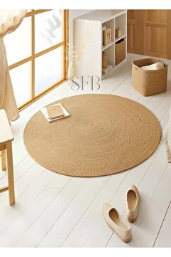 SFB Home Textile Jüt, Halı, Dokuma Stil Kilim Paspas, Bohem Tarz Kilim Paspas, Tarzı Kilim
