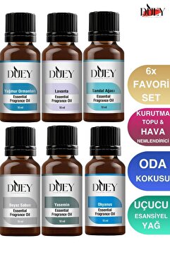 DUEY Hava Nemlendiriciler için 6 Lı Oda Kokusu Uçucu Yağ Buhurdanlık Yağı Oda Kokusu Esansı Kurutma Topu