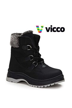 Vicco Alexis Kürklü Ortopedik Çocuk Bot SİYAH