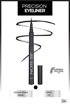 Note Cosmetics Precision Kalem Likit Eyeliner Keçe Uçlu - Siyah