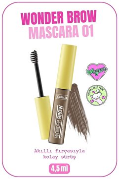 Callista Wonder Brow Eyebrow Mascara Kaş Maskarası - 01 Light Brown - Açık Kahverengi