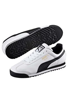 Puma Roma Basic 353572-04 Erkek Spor Ayakkabı BEYAZ-SİYAH