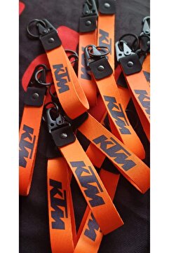 Genel Markalar Ktm Bez Motor Anahtarlık Kaliteli Moto Aksesuar 19cm Çift Taraflı Baskı