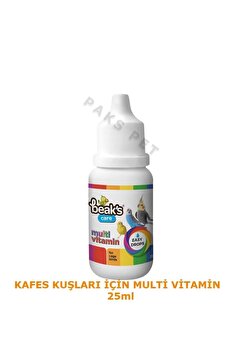 Beaks Kafes Kuşları İçin Multi Vitamin,Muhabbet kuşu, Sultan Papağanı Vitamini,Kanarya Vitamini