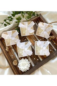 Gami Handmade Kutulu Lotus Mum Söz, Nişan, Nikah, Mevlüt, Doğum günü, Düğün, Yılbaşı Hediyelik -20 Adet