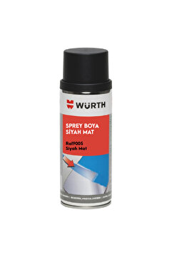 Würth Sprey Tampon Boya RAL9005 Mat Siyah 400 ml