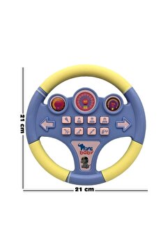 Erdem Oyuncak Nini Baby Direksiyon Eğitici Sesli Müzikli 21*21 Cm 8 Tuşlu Oyuncak Direksiyon