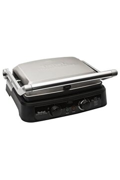 TEFAL Grill Gourmet Minute 6 Dilim Kapasiteli 2000 Watt Izgara ve Tost Makinesi - Inox
