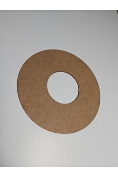 Sözen Home Design Ham Mdf 30cm Çap 5 Adet Kasnak Halka Kapı Süsü