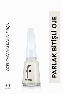 Flormar Parlak Oje (TRANSPARAN) - Nail Enamel - 412 Sea Foam - 8682536036023