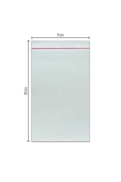 paketlemetezgahı 11*20 Bantlı Opp (PARLAK-ŞEFFAF) Jelatin 1000 Adet