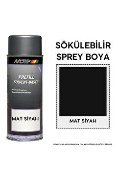 Motip Plasti Dip 400 ml Sökülebilir Kauçuk Mat Siyah Sprey Boya Plastidip