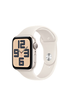 Apple Watch SE GPS 44mm Yıldız Işığı Alüminyum Kasa + Yıldız Işığı Spor Kordon - S/M