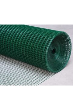 Yamanlar Pvc Kaplı Puntalı Yeşil Tel 12x12 Gözaralıklı 1.mm Kalınlık-kafes Teli Kümes Teli 1x3 Metre