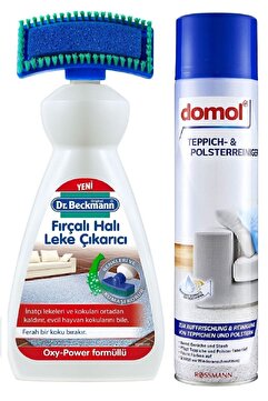 Dr.Beckmann Domol Koltuk Leke Temizleyici Sprey Ve Beckmann Fırçalı Halı Leke Çıkarıcı