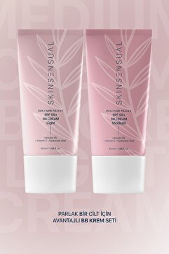 Skin Sensual Parlak Bir Cilt İçin Avantajlı BB Krem Seti | Light & Medium