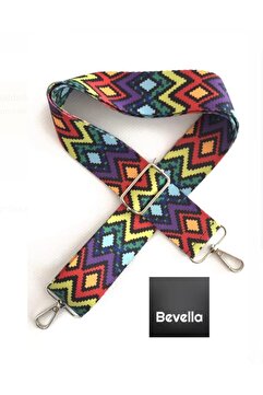 Bevella Polyester Kolon Ayarlanabilir Çanta Sapı - Telefon Askısı (120 CM) / Dörtgen Desen