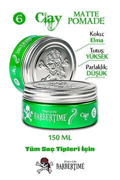 Barbertime Clay Matte Pomade 06 Saç Şekillendirici Wax 150ml
