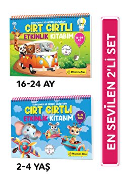 yükselen zeka Cırt Cırtlı Etkinlik Kitabım 2'li Set (16-24 AY, 2-4 YAŞ)
