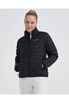 Skechers W Turtle Neck Essential Jacket Kadın Siyah Mont S212273-001