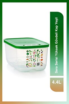 Tupperware Sera Serisi Yüksek Gövdeli Meyve ve Sebze Saklama Kabı Yeşil 4.4 lt