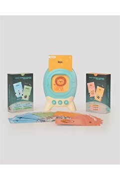let's be child Öğretici Ingilizce Konuşan Flash Kartlar Mavi