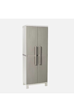 Genel Markalar 2 Kapılı Plastik Dolap, Bahçe Dolabı, Banyo Dolabı 65x37x173 cm