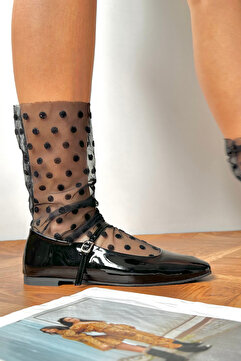Mupa Shoes Kadın Babet  SİYAH RUGAN