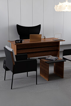 KODIGU Ofis Masası - 140x60 - Makam Odası Takımı - Ofis Masası Takımı - Makam Odası Set