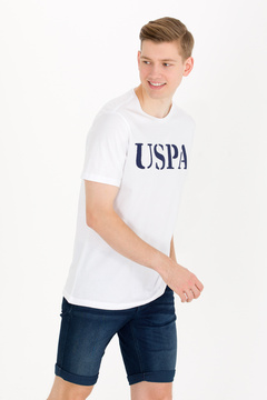 U.S. Polo Assn. Erkek Beyaz Basic Bisiklet Yaka Tişört 50262976-VR013
